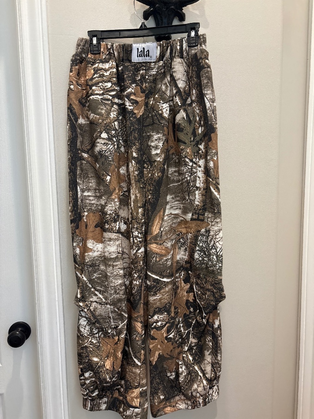 Dressed in LALA camo pants